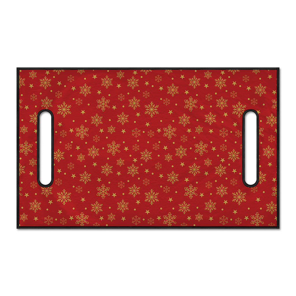 Christmas Snowflakes And Stars Print Golf Cart Seat Cover