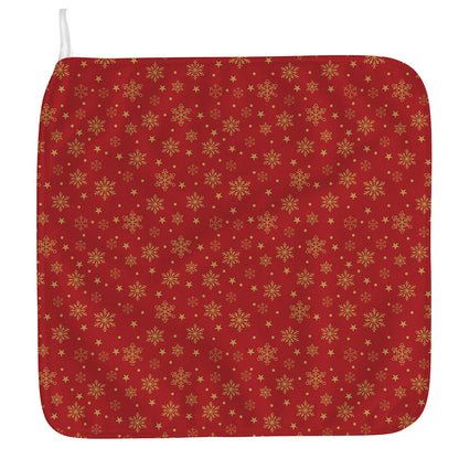 Christmas Snowflakes And Stars Print Hand Towel