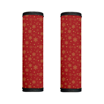 Christmas Snowflakes And Stars Print Handle Covers