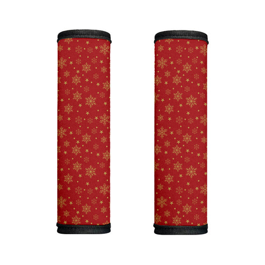Christmas Snowflakes And Stars Print Handle Covers