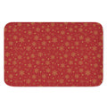 Christmas Snowflakes And Stars Print Indoor Door Mat