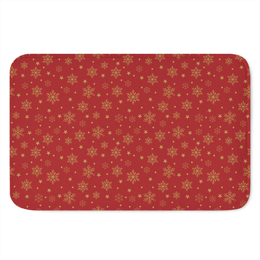 Christmas Snowflakes And Stars Print Indoor Door Mat
