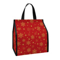 Christmas Snowflakes And Stars Print Insulated Lunch Tote