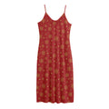 Christmas Snowflakes And Stars Print Jersey Midi Cami Dress