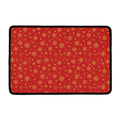 Christmas Snowflakes And Stars Print Kitchen Mat