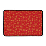 Christmas Snowflakes And Stars Print Kitchen Mat