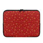 Christmas Snowflakes And Stars Print Laptop Sleeve