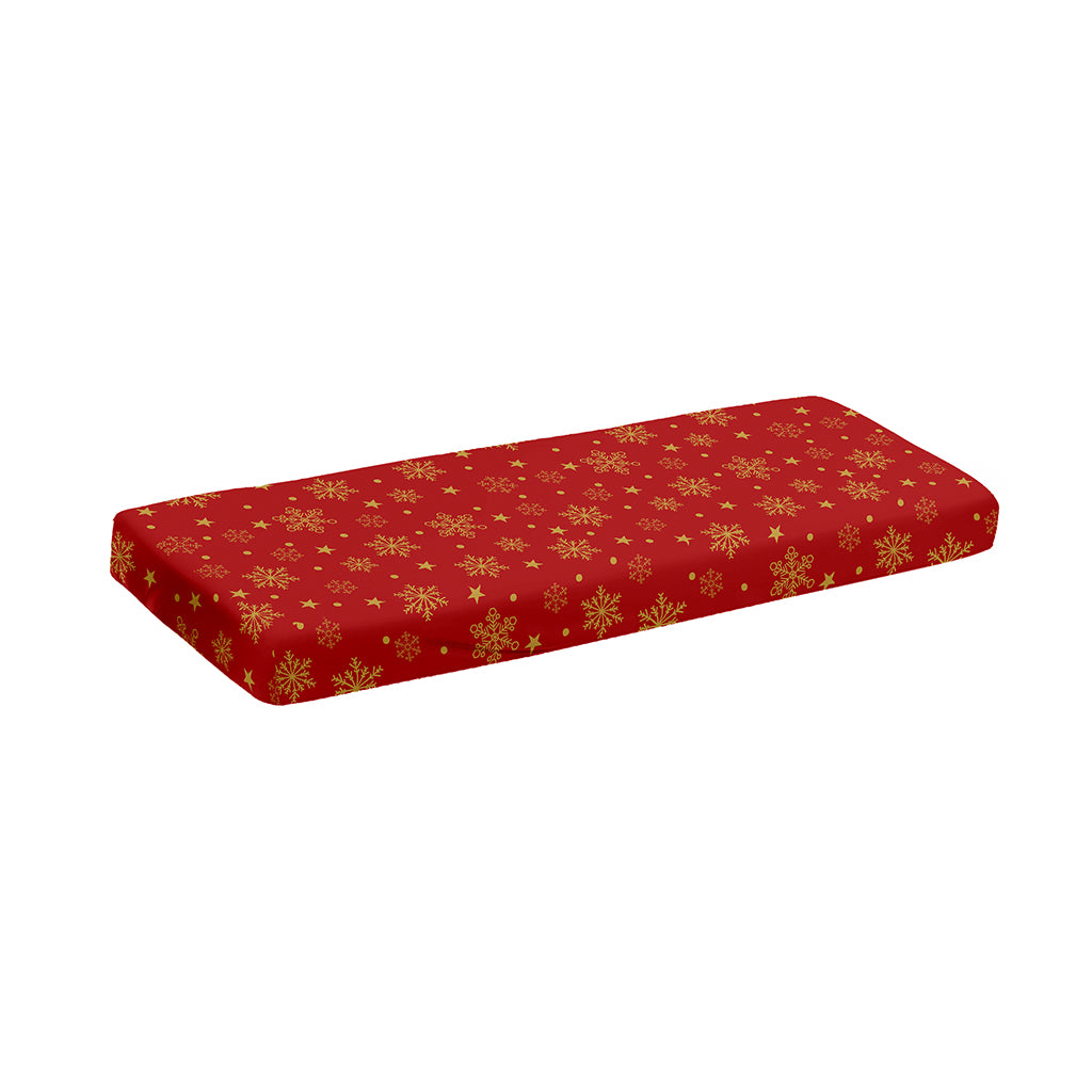 Christmas Snowflakes And Stars Print Piano Keyboard Cover