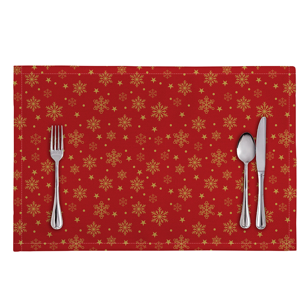 Christmas Snowflakes And Stars Print Placemat