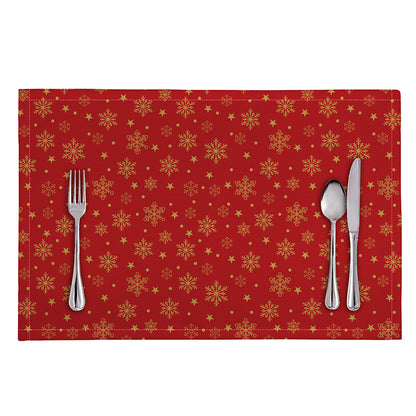 Christmas Snowflakes And Stars Print Placemat