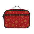 Christmas Snowflakes And Stars Print Portable Lunch Bag
