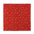 Christmas Snowflakes And Stars Print Silk Bandana