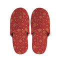 Christmas Snowflakes And Stars Print Slippers