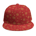 Christmas Snowflakes And Stars Print Snapback Cap