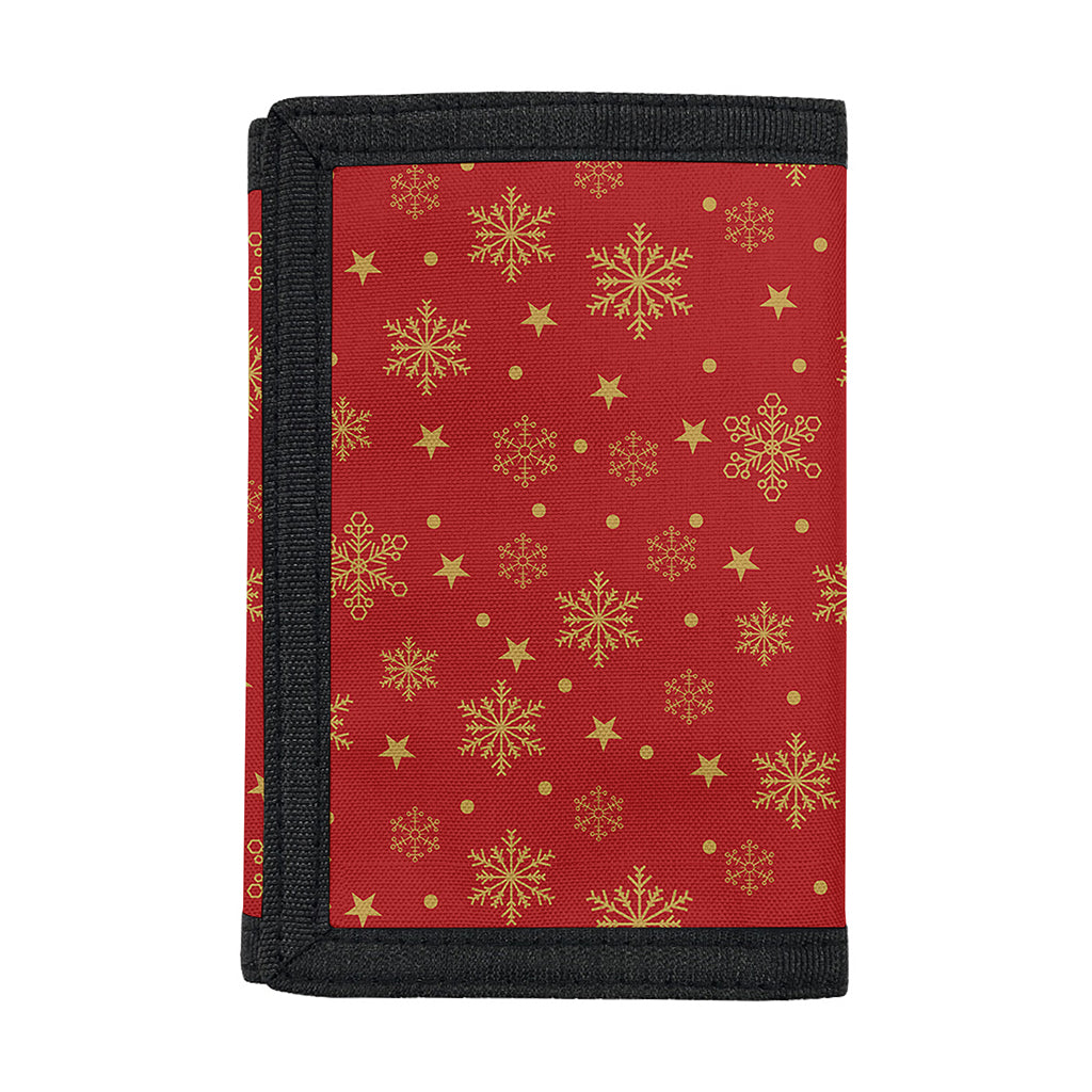 Christmas Snowflakes And Stars Print Trifold Wallet