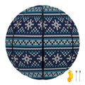 Christmas Snowman Knitted Pattern Print Basketball