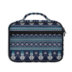 Christmas Snowman Knitted Pattern Print Briefcase Bible Bag