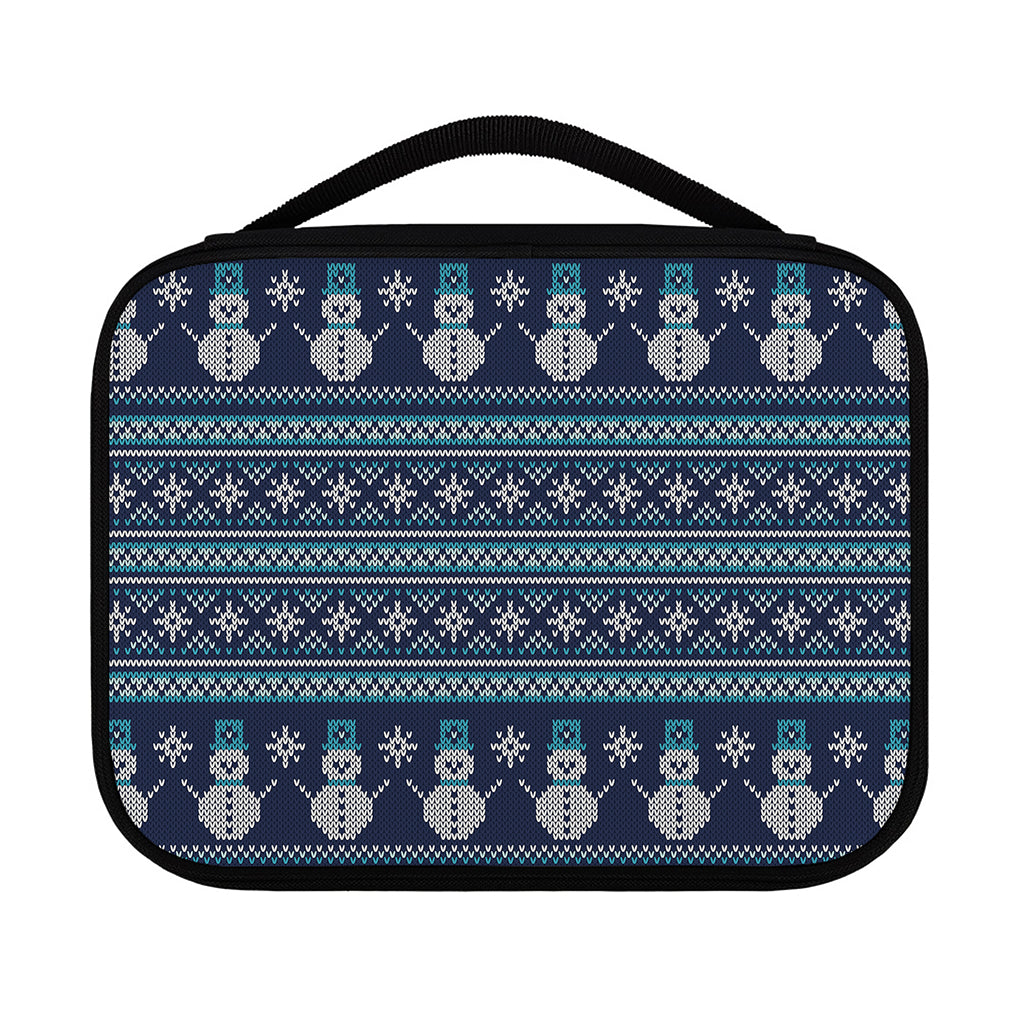 Christmas Snowman Knitted Pattern Print Classic Bible Case