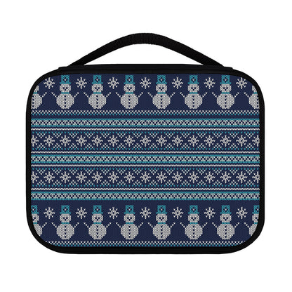 Christmas Snowman Knitted Pattern Print Classic Bible Case