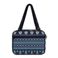 Christmas Snowman Knitted Pattern Print Double Strap Bible Bag