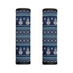 Christmas Snowman Knitted Pattern Print Handle Covers