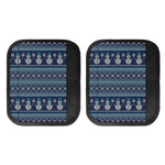 Christmas Snowman Knitted Pattern Print Handle Covers
