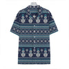 Christmas Snowman Knitted Pattern Print Hawaiian Shirt