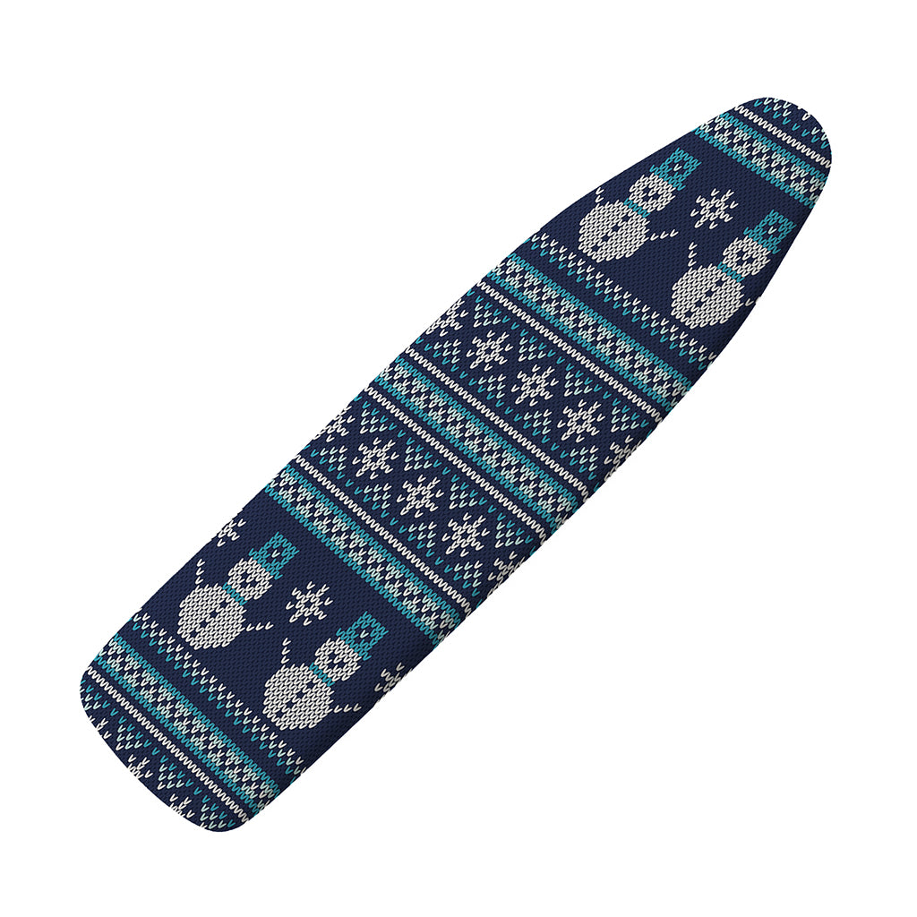 Christmas Snowman Knitted Pattern Print Ironing Board Cover