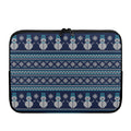 Christmas Snowman Knitted Pattern Print Laptop Sleeve
