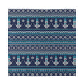 Christmas Snowman Knitted Pattern Print Silk Bandana