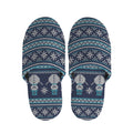 Christmas Snowman Knitted Pattern Print Slippers