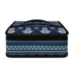 Christmas Snowman Knitted Pattern Print Small Lunch Bag