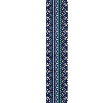 Christmas Snowman Knitted Pattern Print Table Runner
