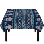 Christmas Snowman Knitted Pattern Print Tablecloth
