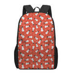 Christmas Snowman Pattern Print 17 Inch Backpack