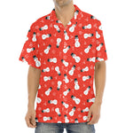 Christmas Snowman Pattern Print Aloha Shirt