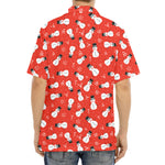 Christmas Snowman Pattern Print Aloha Shirt
