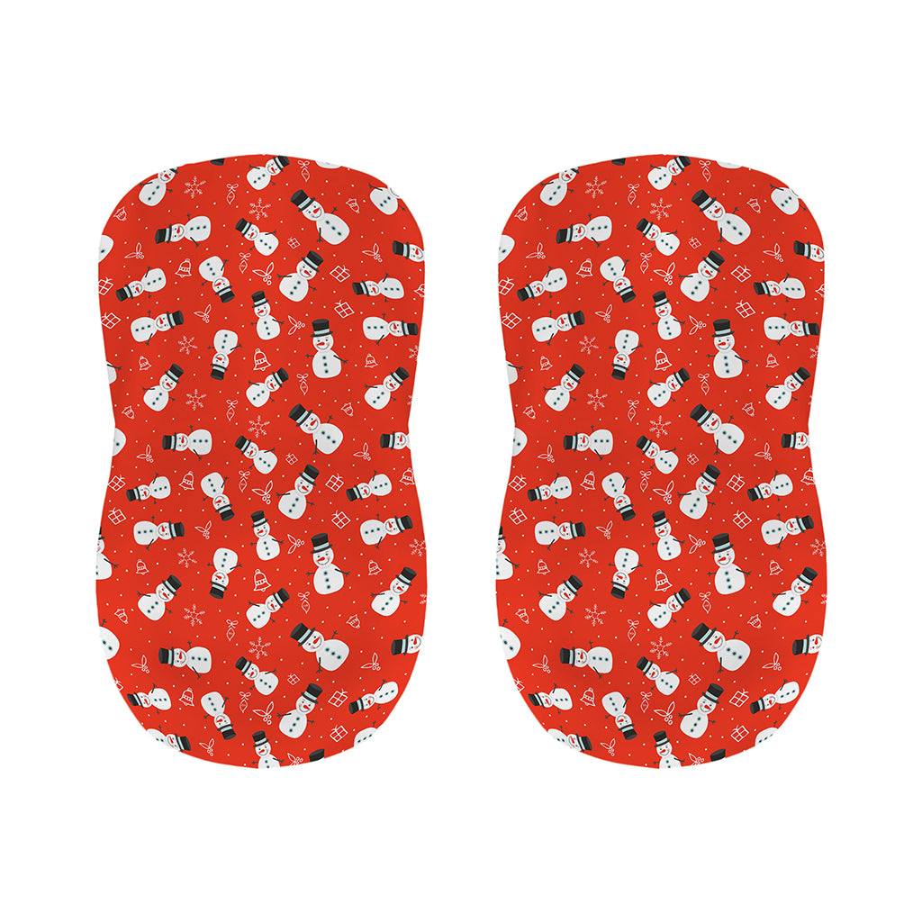 Christmas Snowman Pattern Print Bar Stool Covers