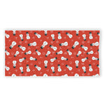 Christmas Snowman Pattern Print Beach Towel