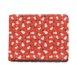 Christmas Snowman Pattern Print Bifold Wallet