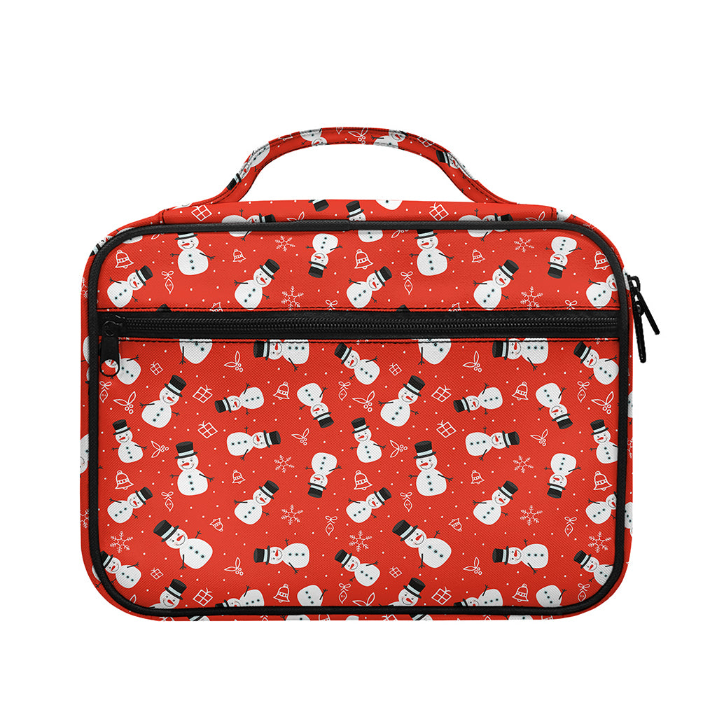 Christmas Snowman Pattern Print Briefcase Bible Bag
