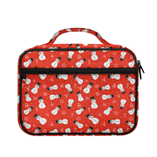 Christmas Snowman Pattern Print Briefcase Bible Bag