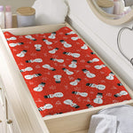 Christmas Snowman Pattern Print Changing Pad Cover