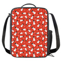 Christmas Snowman Pattern Print Crossbody Lunch Bag