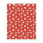 Christmas Snowman Pattern Print Curtain