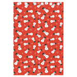 Christmas Snowman Pattern Print Curtain