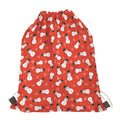 Christmas Snowman Pattern Print Drawstring Bag