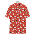 Christmas Snowman Pattern Print Hawaiian Shirt