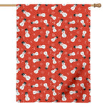 Christmas Snowman Pattern Print House Flag