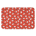 Christmas Snowman Pattern Print Indoor Door Mat